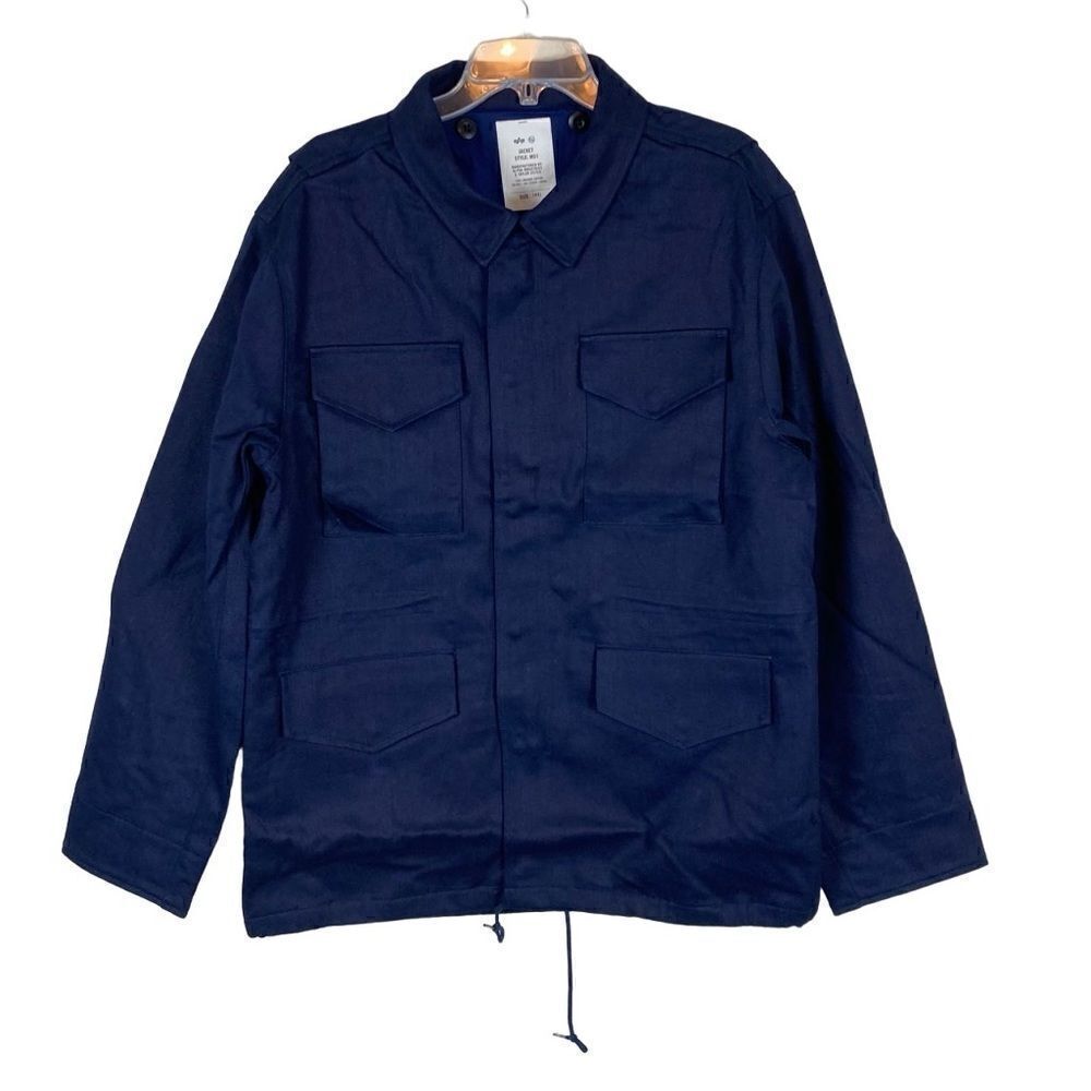 Taylor Stitch x Alpha Industries M51 in indigo reverse sateen field‎ barn jacket